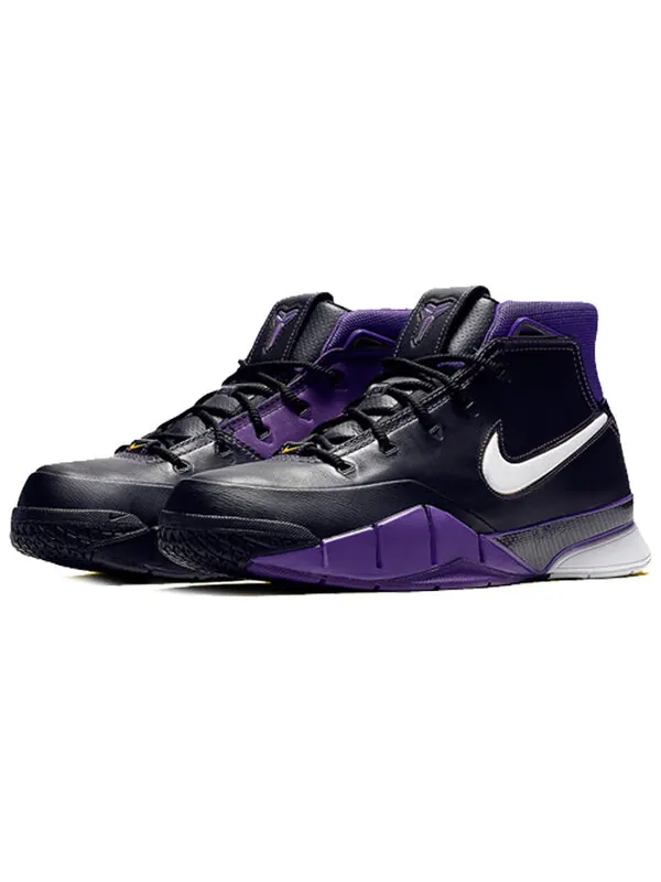 Кроссовки zoom kobe 1 protro Nike — изображение 3 из 4, черный/белый-фиолетовый