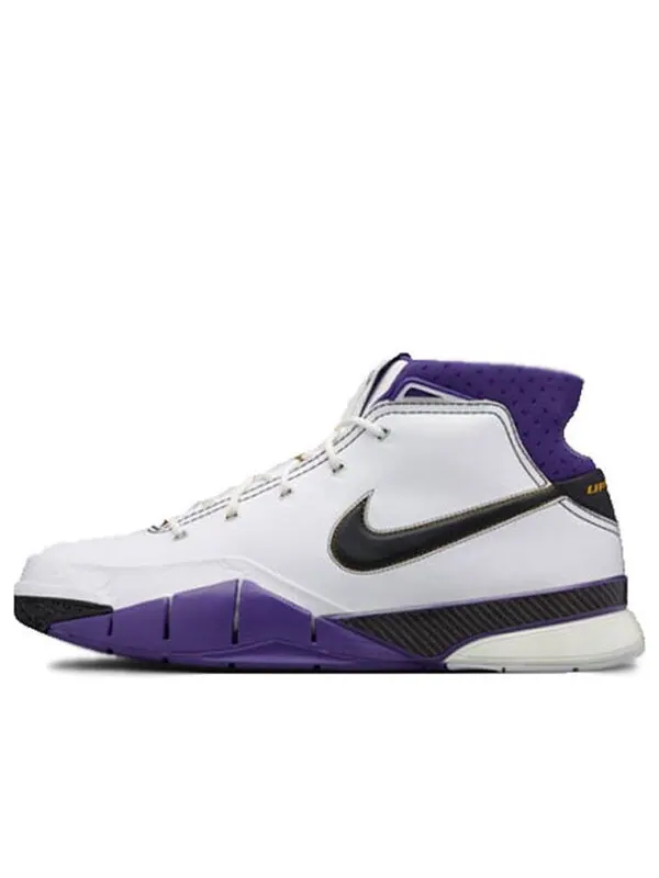 Кроссовки zoom kobe 1 protro Nike — изображение 1 из 4, белый/черный-фиолетовый