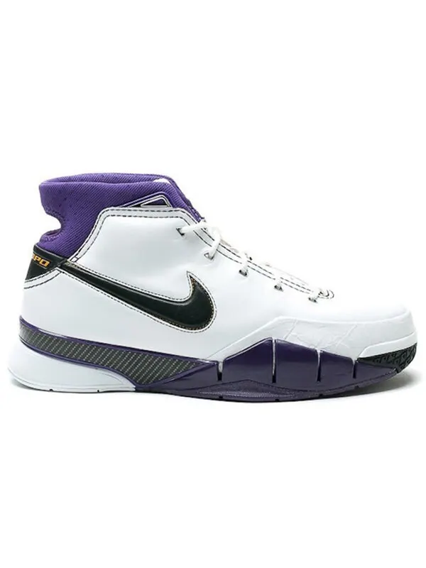 Кроссовки zoom kobe 1 protro Nike — изображение 2 из 4, белый/черный-фиолетовый