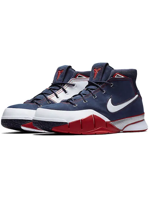 Кроссовки zoom kobe 1 protro Nike — изображение 3 из 4, белый/красный/синий