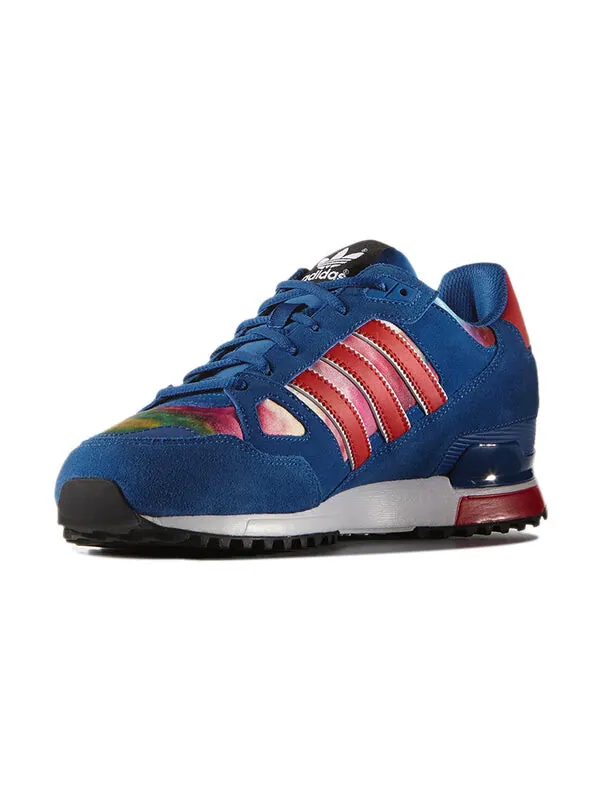 Кроссовки оригинальные zx 750 спортивные туфли красные Adidas — изображение 3 из 4, синий/красный