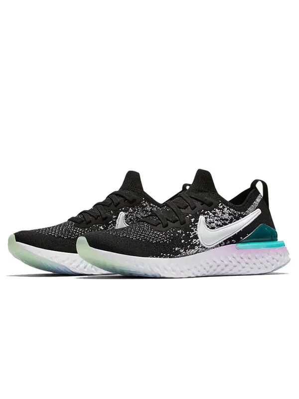 Кроссовки epic react flyknit 2 Nike — изображение 2 из 4, черный/белый