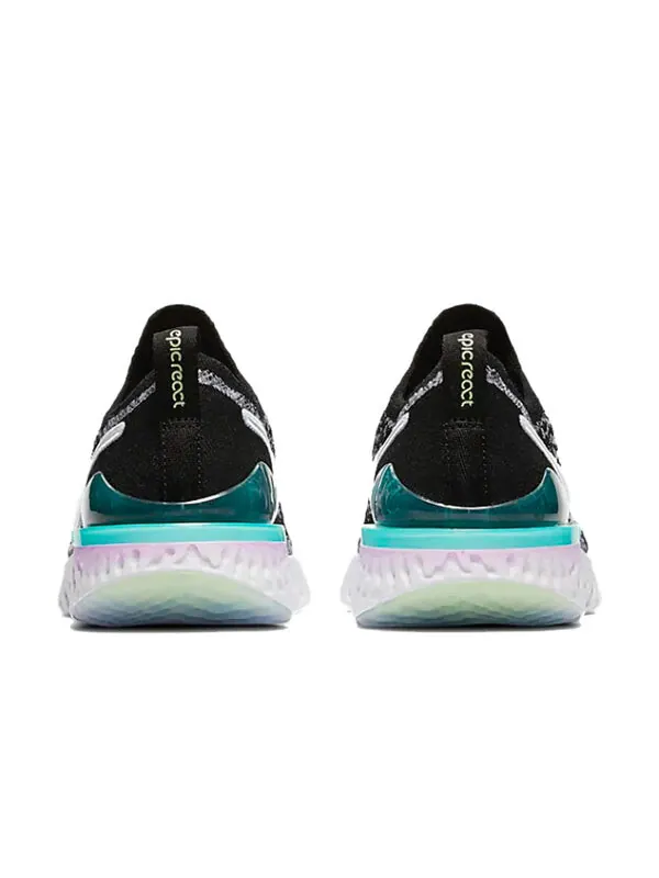 Кроссовки epic react flyknit 2 Nike — изображение 4 из 4, черный/белый