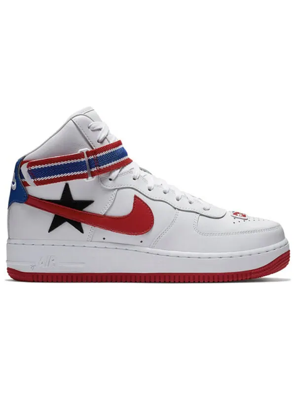 Кроссовки lab x riccardo tisci air force 1 высокие Nike — изображение 2 из 4, белый/красный-черный