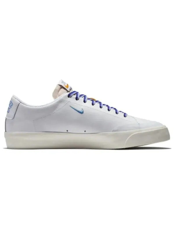 Кроссовки quartersnacks x sb blazer low xt Nike — изображение 2 из 4, белый/синий