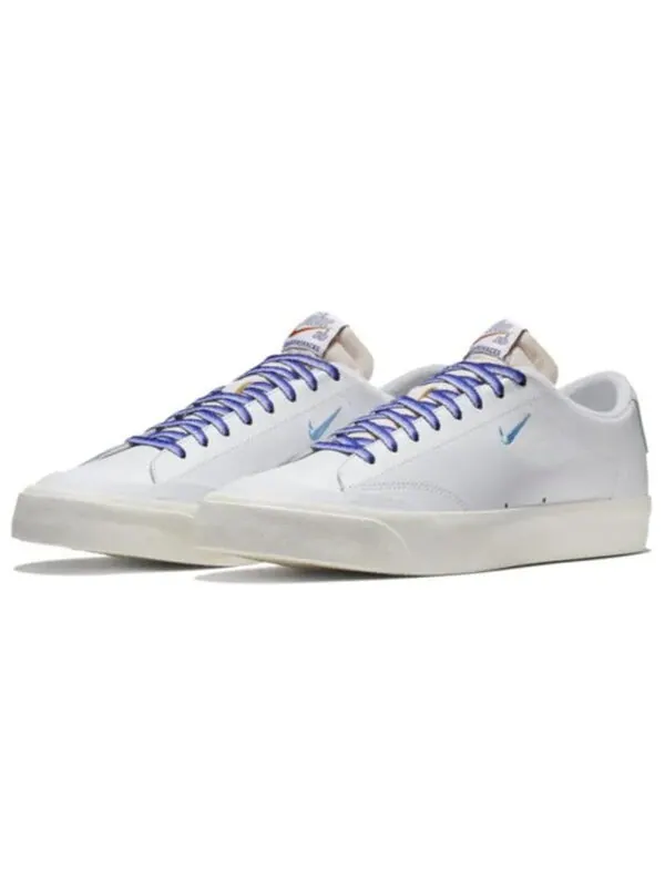 Кроссовки quartersnacks x sb blazer low xt Nike — изображение 3 из 4, белый/синий