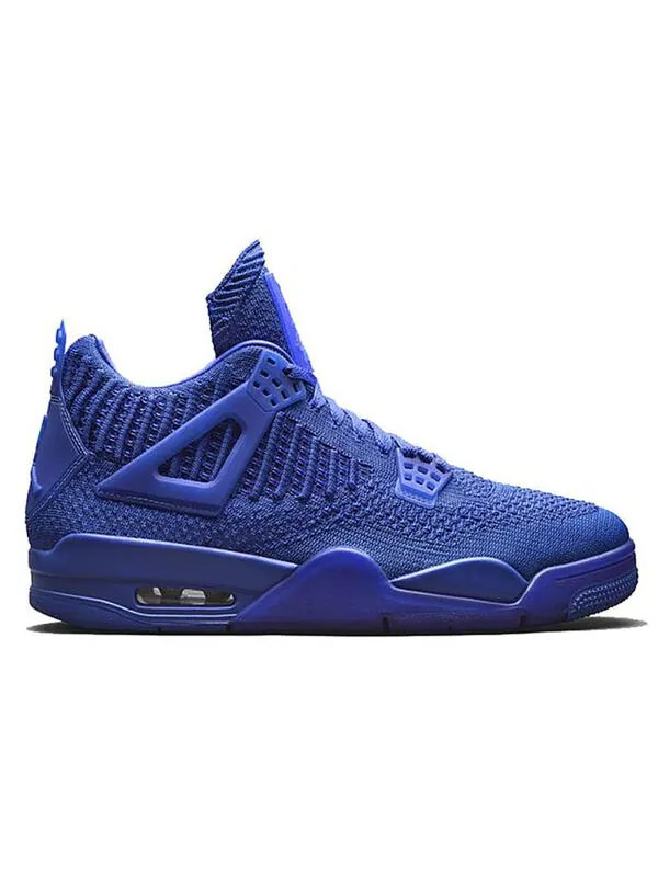 Кроссовки 4 flyknit 'hyper royal' Air Jordan — изображение 2 из 4, черный