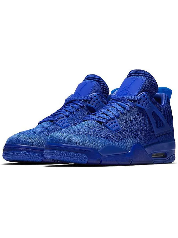 Кроссовки 4 flyknit 'hyper royal' Air Jordan — изображение 3 из 4, черный
