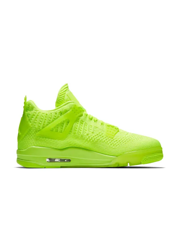 Кроссовки 4 flyknit 'volt' Air Jordan — изображение 2 из 4, черный