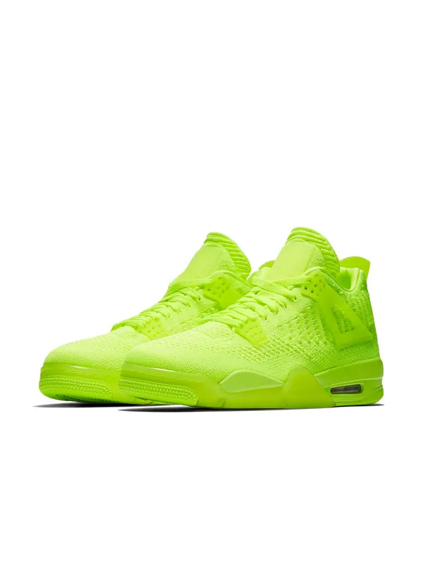 Кроссовки 4 flyknit 'volt' Air Jordan — изображение 3 из 4, черный