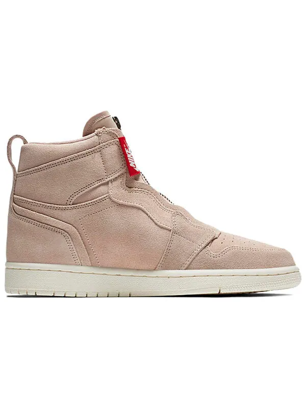 Кроссовки 1 высокая молния Air Jordan — изображение 2 из 4, бежевый