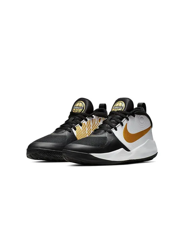 Кроссовки команда hustle d9 Nike — изображение 3 из 4, черный/белый/золотистый
