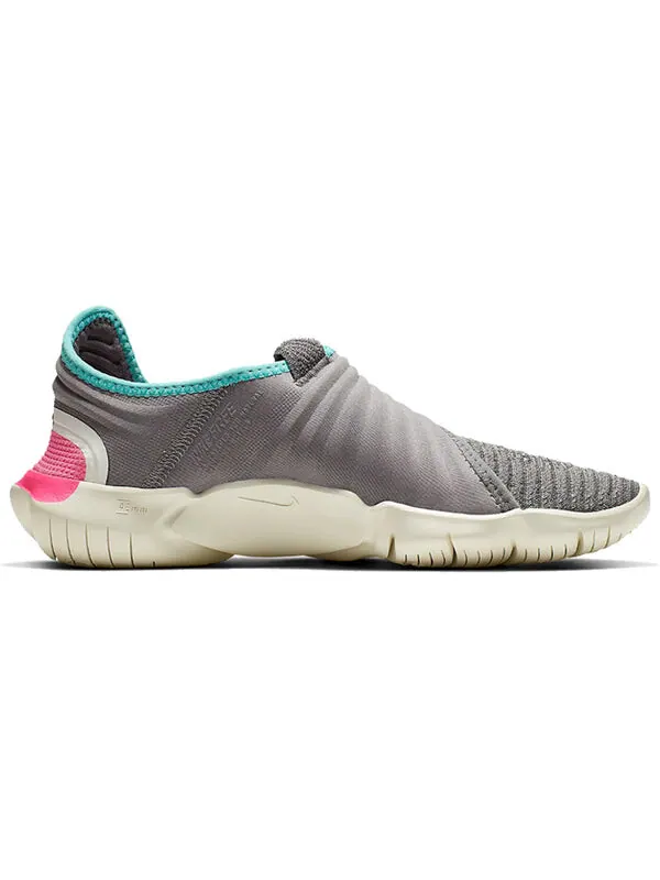 Кроссовки Nike Rn Flyknit 3.0 — изображение 2 из 4, серый/розовый/желтый