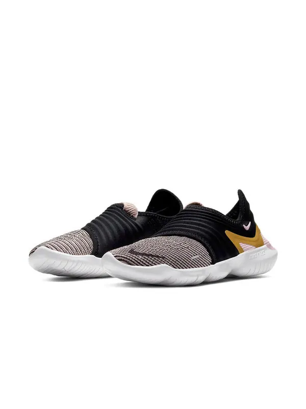 Кроссовки Nike Rn Flyknit 3.0 — изображение 3 из 4, черный/золотистый