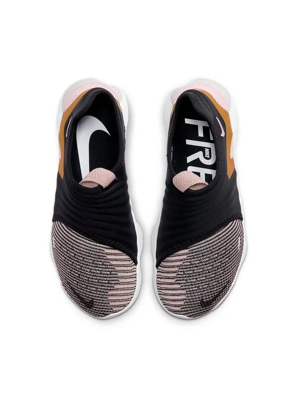 Кроссовки Nike Rn Flyknit 3.0 — изображение 4 из 4, черный/золотистый