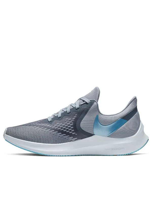 Кроссовки zoom winflo 6 Nike — изображение 1 из 4, серый/синий