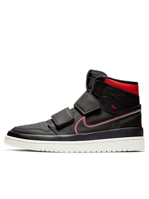 Кроссовки 1 ретро высокие с двумя ремешками Air Jordan — изображение 1 из 4, черный/красный