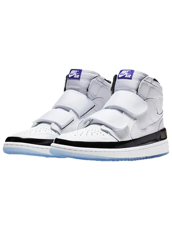 Кроссовки 1 ретро высокие с двумя ремешками Air Jordan — изображение 3 из 4, белый/темный-черный