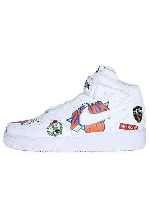 Кроссовки x supreme nba x air force 1 mid 07 'white' Nike — изображение 1 из 4, белый