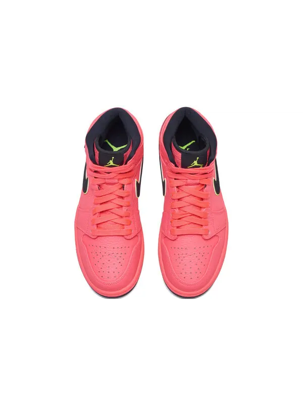 Кроссовки 1 high premium 'hot punch' Air Jordan — изображение 3 из 4, черный