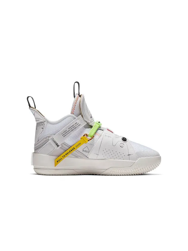 Кроссовки 33 Air Jordan — изображение 2 из 4, серый/синий-белый
