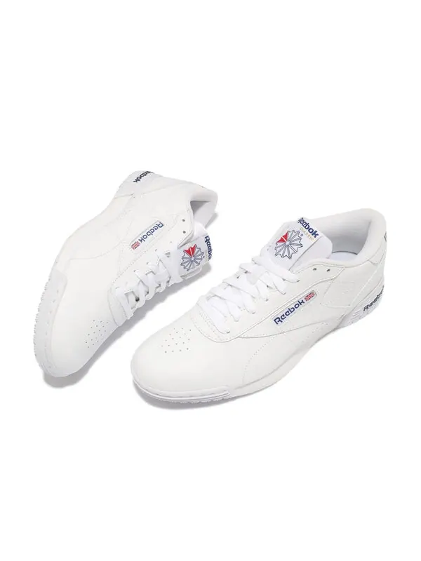 Кроссовки exofit lo clean logo int shoes 'white royal blue' Reebok — изображение 4 из 4, белый/синий