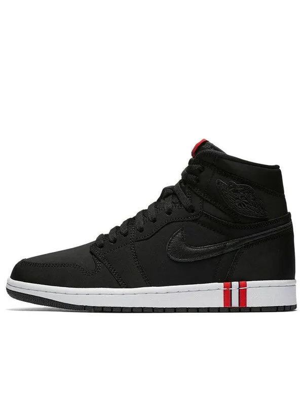 Кроссовки 1 ретро высокие og x paris saint germain Air Jordan — изображение 1 из 4, черный/красный