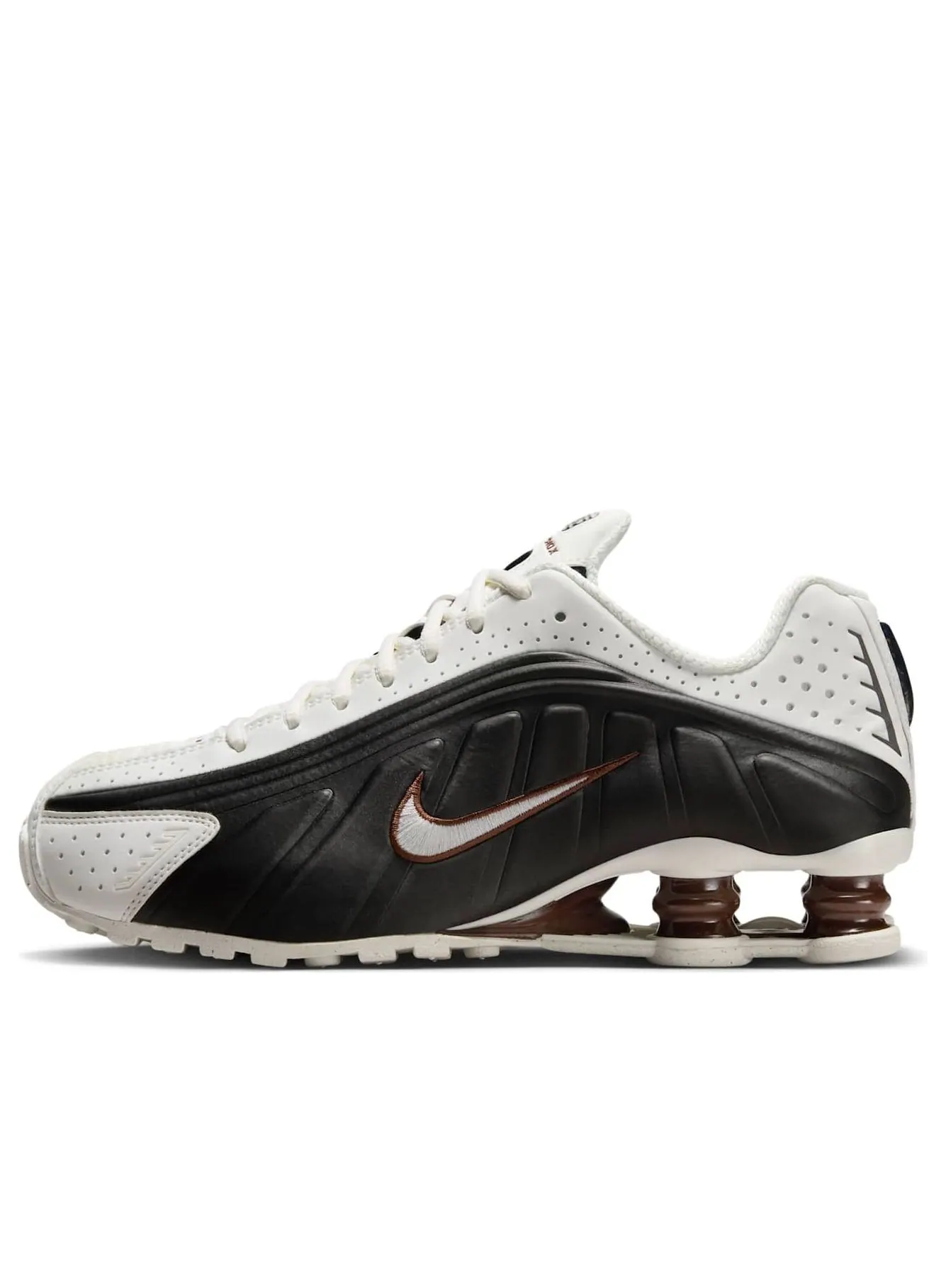 (WMNS) Nike Shox R4 'Sail Black Fauna Brown' — изображение 1 из 6, черный/коричневый