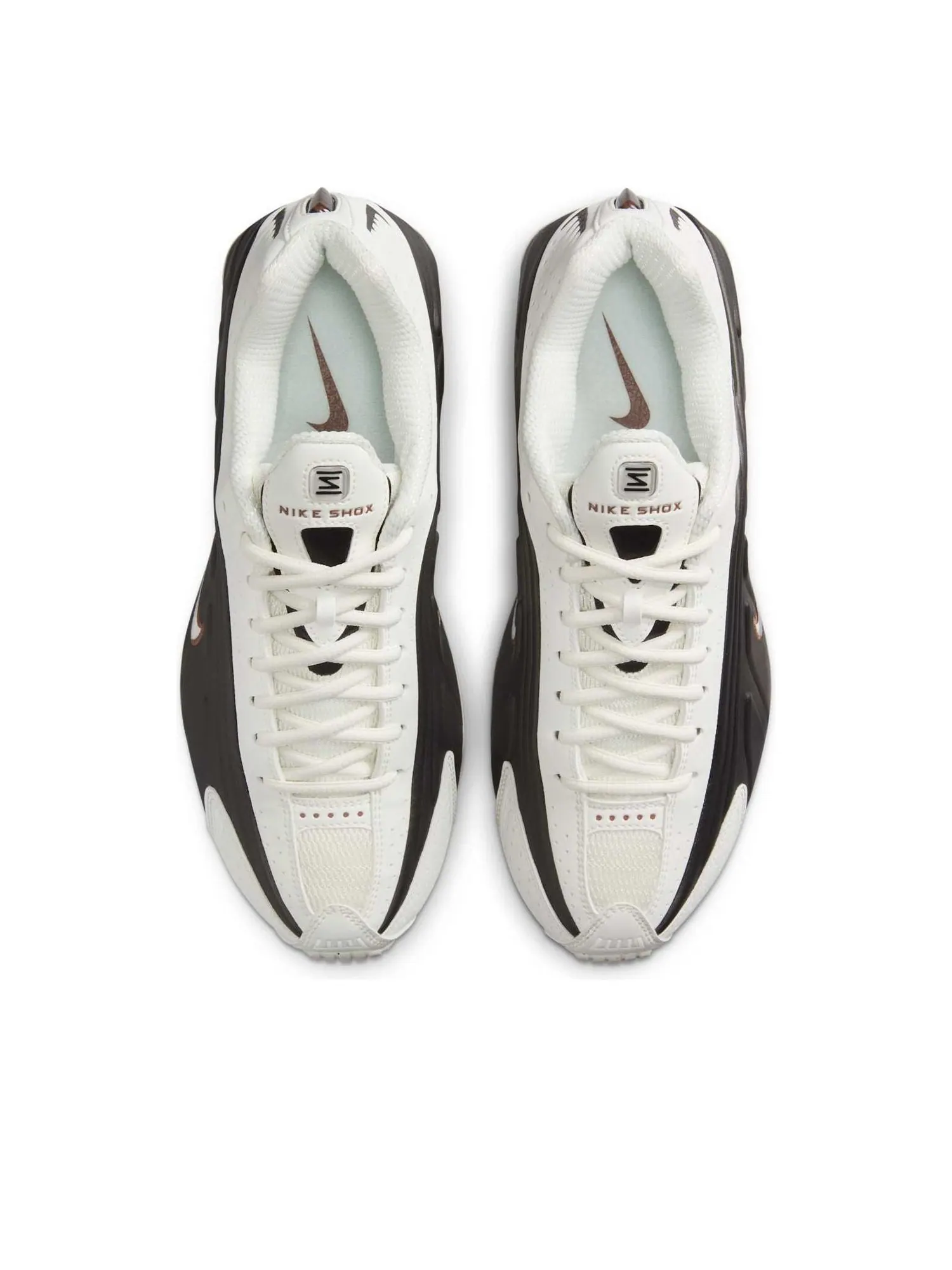 (WMNS) Nike Shox R4 'Sail Black Fauna Brown' — изображение 4 из 6, черный/коричневый
