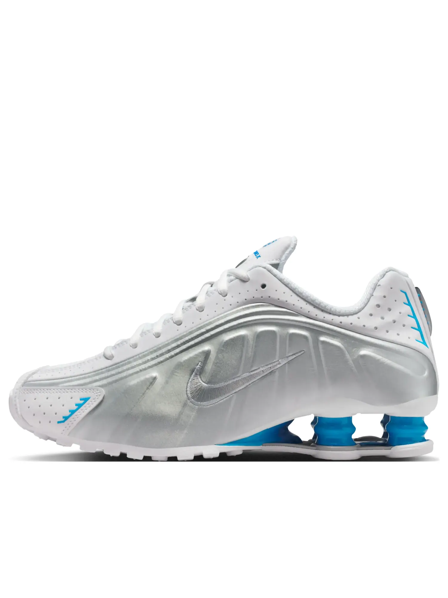 Кроссовки (WMNS) Nike Shox R4 'White Blue Hero' — изображение 1 из 7, белый