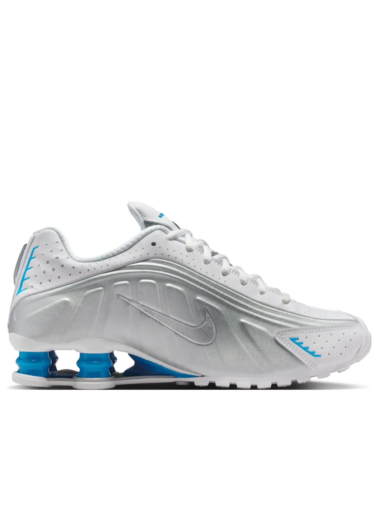 Кроссовки (WMNS) Nike Shox R4 'White Blue Hero' — изображение 2 из 7, белый
