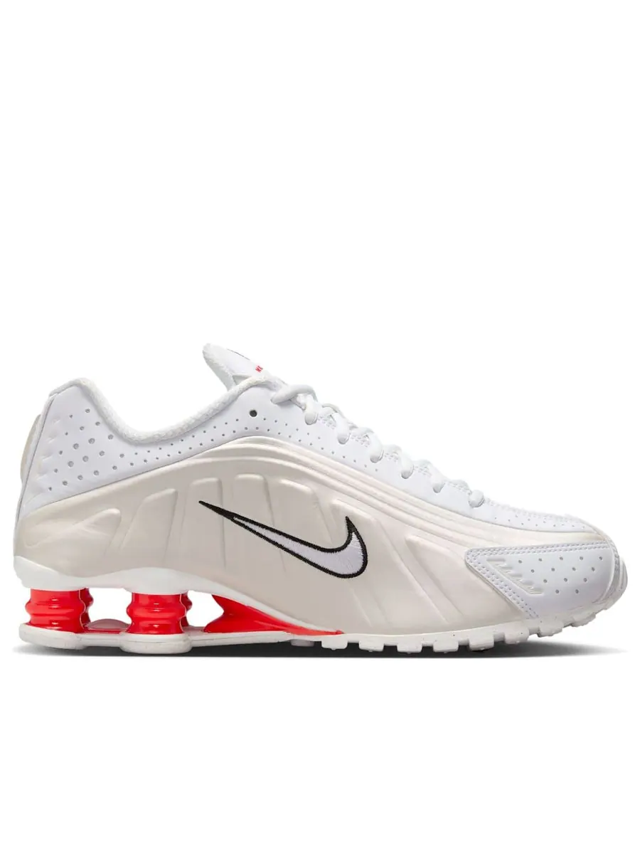 Кроссовки (WMNS) Nike Shox R4 'White Phantom Picante Red' — изображение 2 из 6, белый