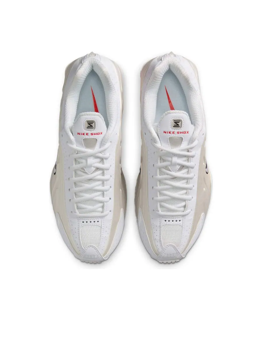 Кроссовки (WMNS) Nike Shox R4 'White Phantom Picante Red' — изображение 4 из 6, белый