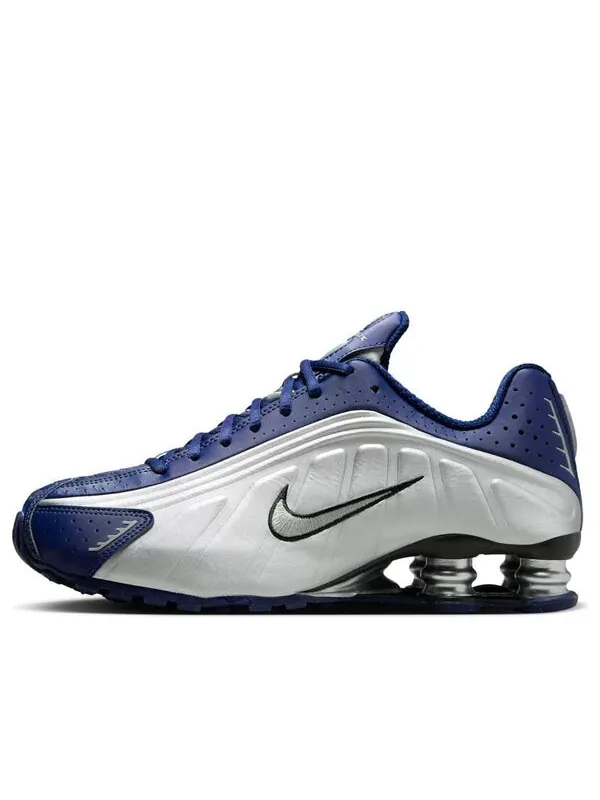 Кроссовки shox r4 'blue void' Nike — изображение 1 из 4, синий/металлик