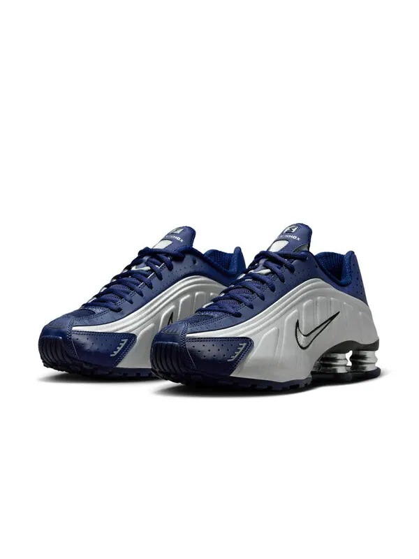 Кроссовки shox r4 'blue void' Nike — изображение 3 из 4, синий/металлик