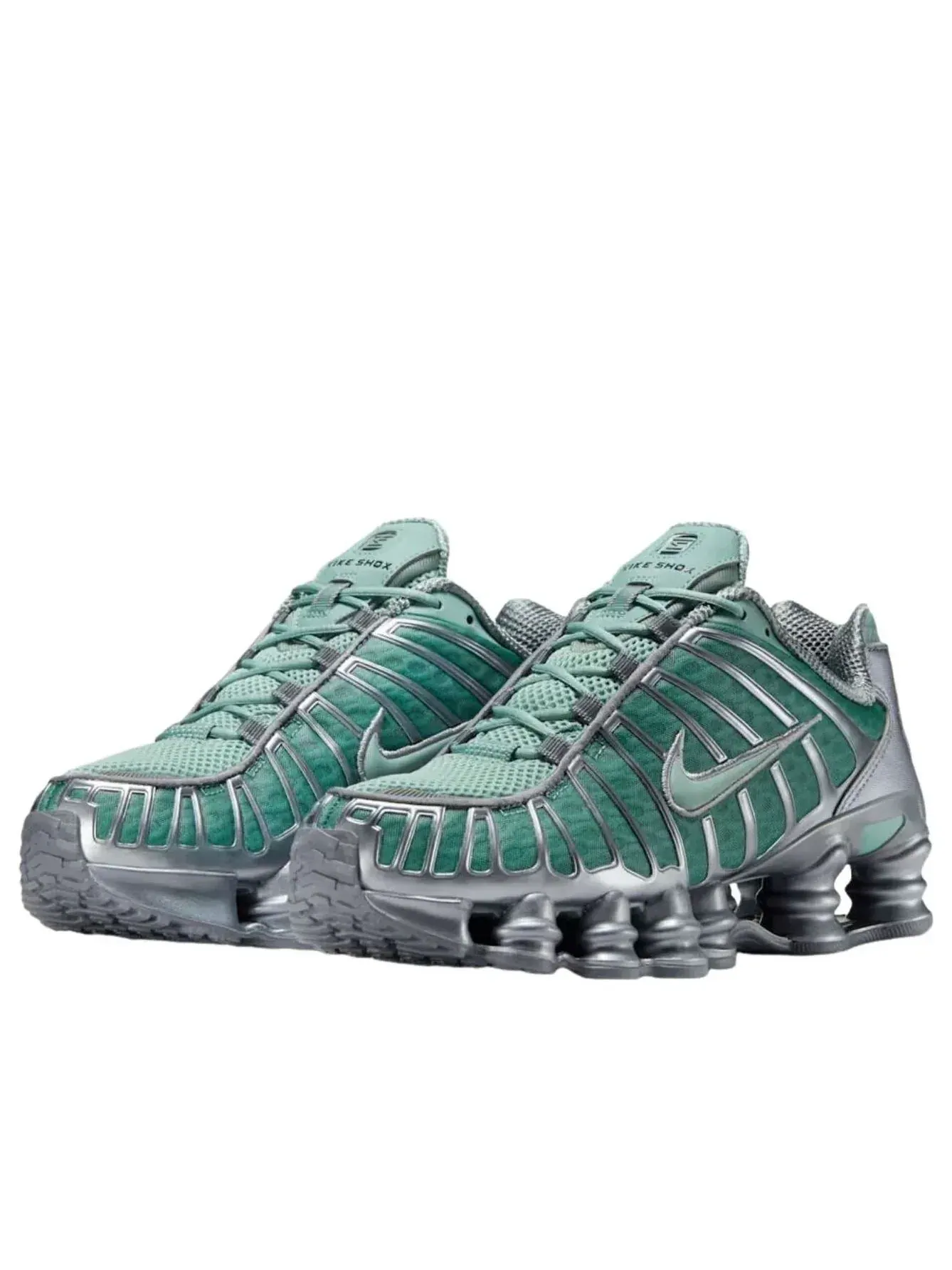 Кроссовки (WMNS) Nike Shox TL 'Cannon Metallic Cool Grey' — изображение 2 из 6, зеленый