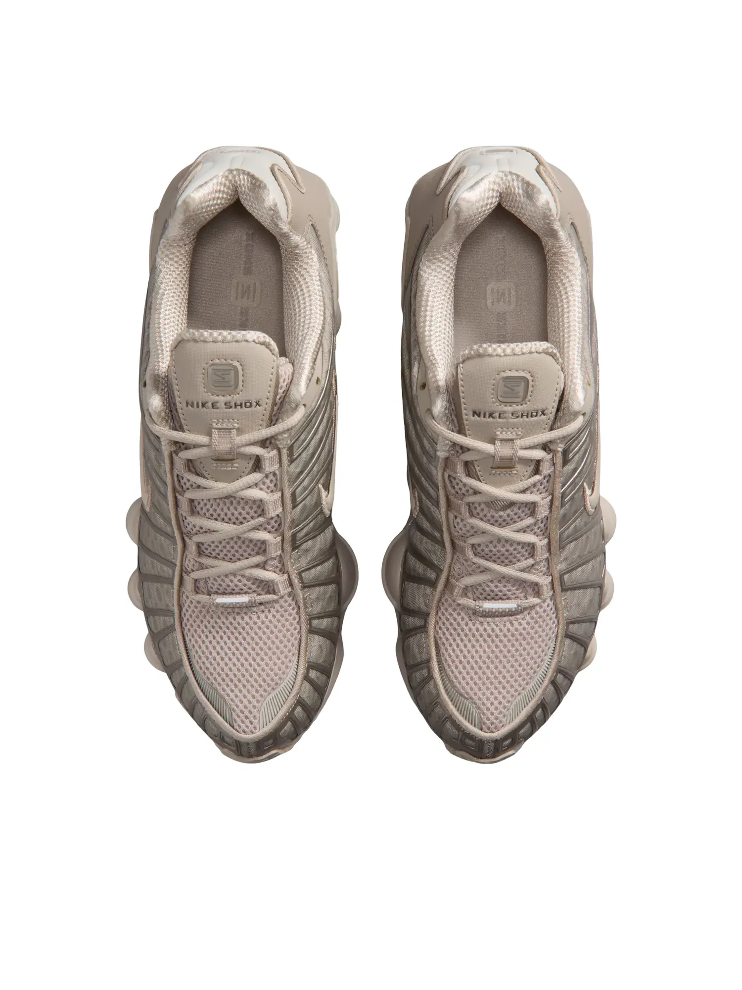 Женские кроссовки с шнуровкой Nike Shox TL — изображение 3 из 7, бежевый