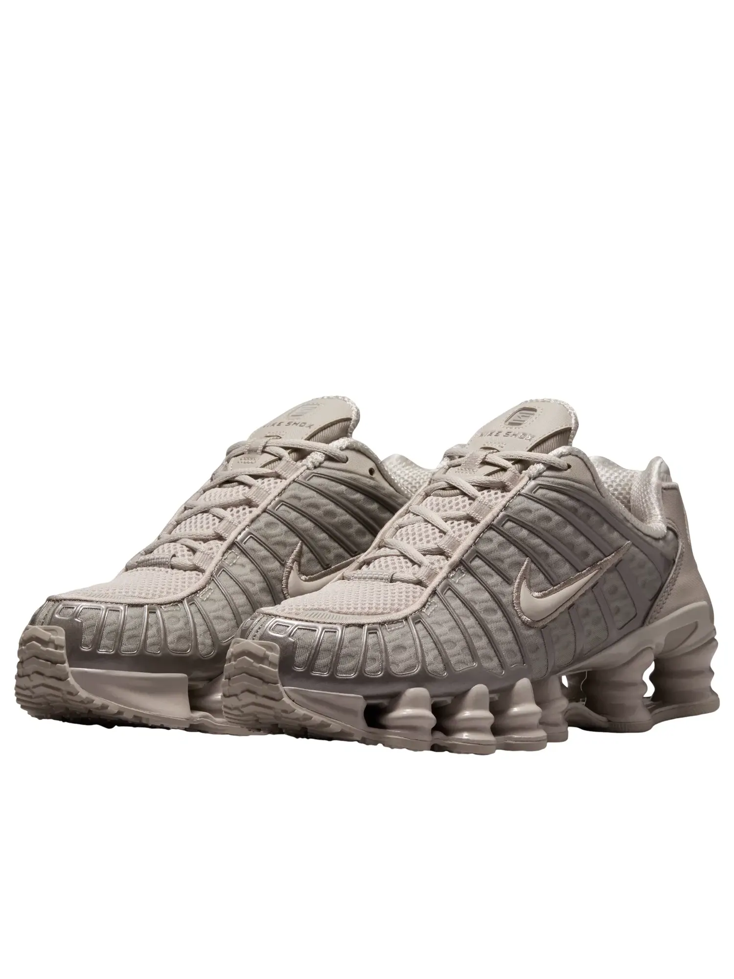 Женские кроссовки с шнуровкой Nike Shox TL — изображение 5 из 7, бежевый