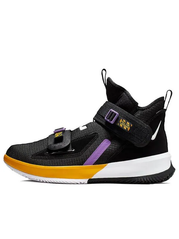 Кроссовки Nike LeBron Soldier 13 EP 'Lakers' — изображение 1 из 4, черный/белый-золотистый