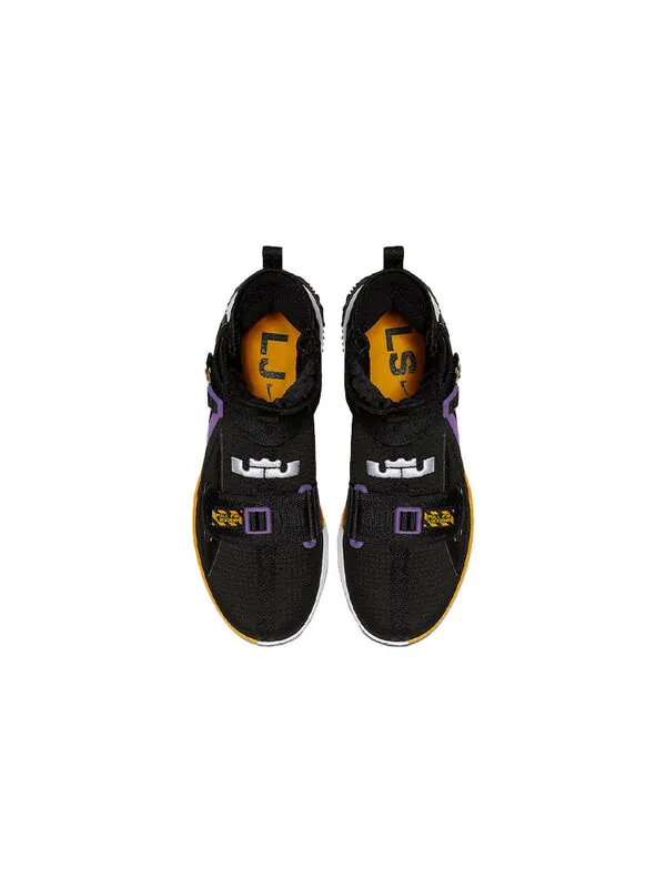 Кроссовки Nike LeBron Soldier 13 EP 'Lakers' — изображение 4 из 4, черный/белый-золотистый