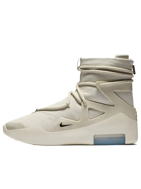 Кроссовки Nike Air Fear of God 1 Vintage Basketball Unisex — изображение 1 из 4, светлый/черный