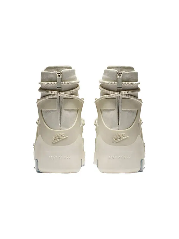 Кроссовки Nike Air Fear of God 1 Vintage Basketball Unisex — изображение 4 из 4, светлый/черный