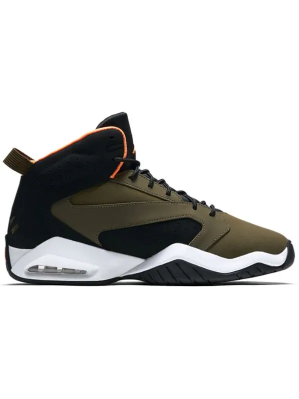 Кроссовки взлетают Air Jordan — изображение 2 из 4, оливковый/-черный-белый