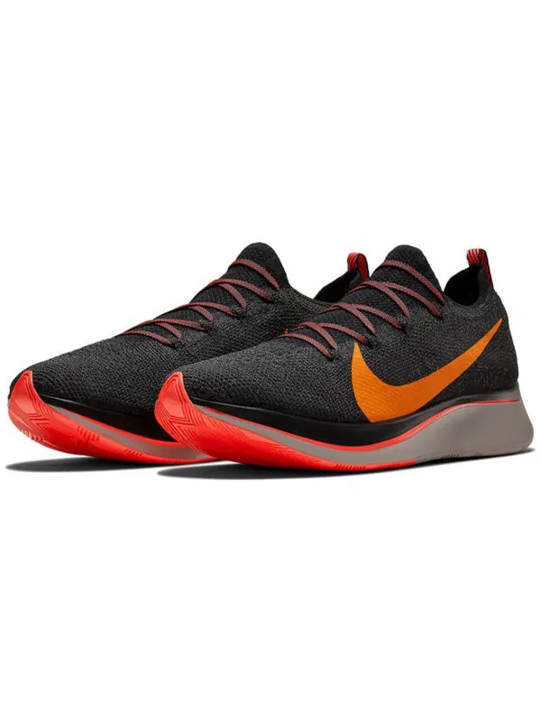 Кроссовки zoom fly flyknit Nike — изображение 3 из 4, черный/оранжевый