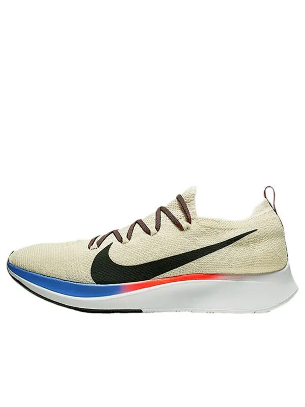 Кроссовки zoom fly flyknit Nike — изображение 1 из 4, светлый кремовый/черный