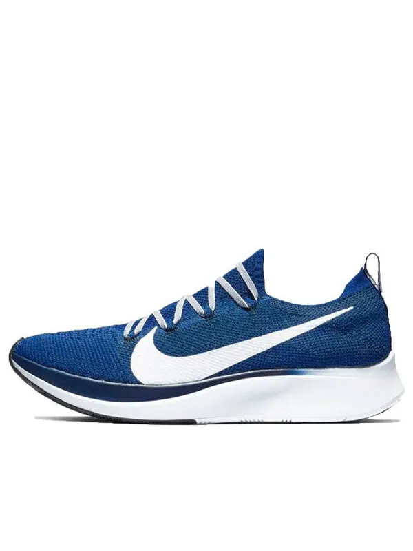 Кроссовки zoom fly flyknit Nike — изображение 1 из 4, синий/белый