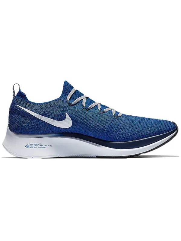Кроссовки zoom fly flyknit Nike — изображение 2 из 4, синий/белый