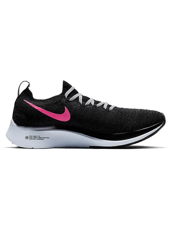 Кроссовки zoom fly flyknit Nike — изображение 2 из 4, черный/розовый