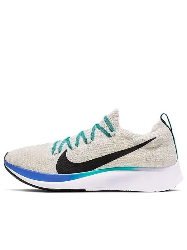 Кроссовки zoom fly flyknit Nike — изображение 1 из 4, кремовый/черный