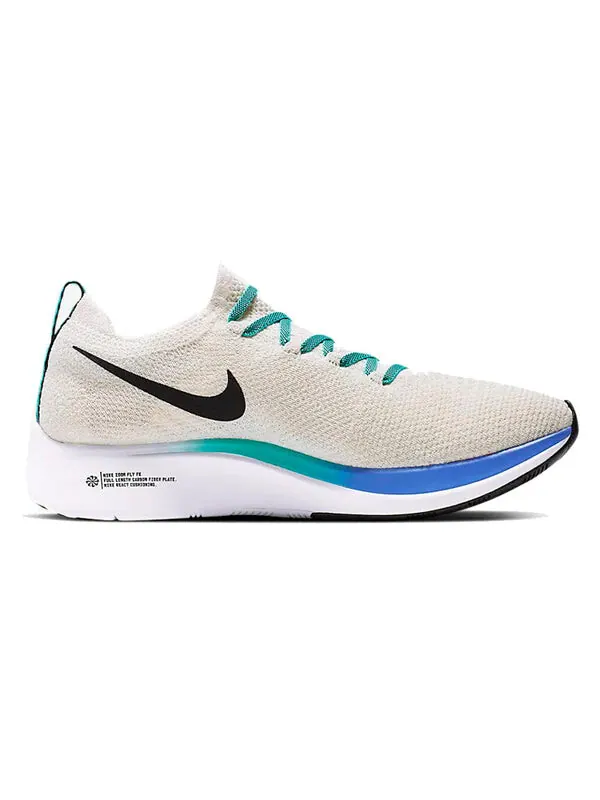 Кроссовки zoom fly flyknit Nike — изображение 2 из 4, кремовый/черный